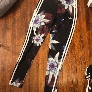 adidas floral leggings